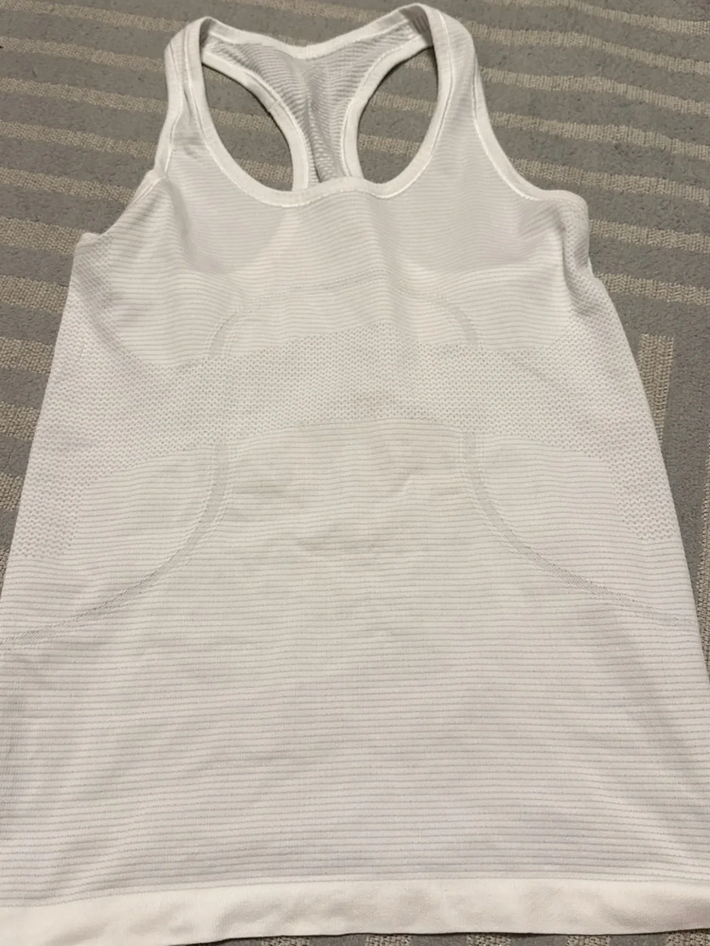 Lululemon White Racerback Tank Top - Women